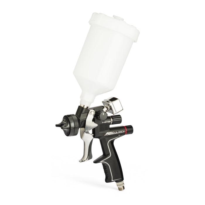 ANI Black Paint Spray Gun with 600cc gravity feed cup and digital thermogauge - Weagorà