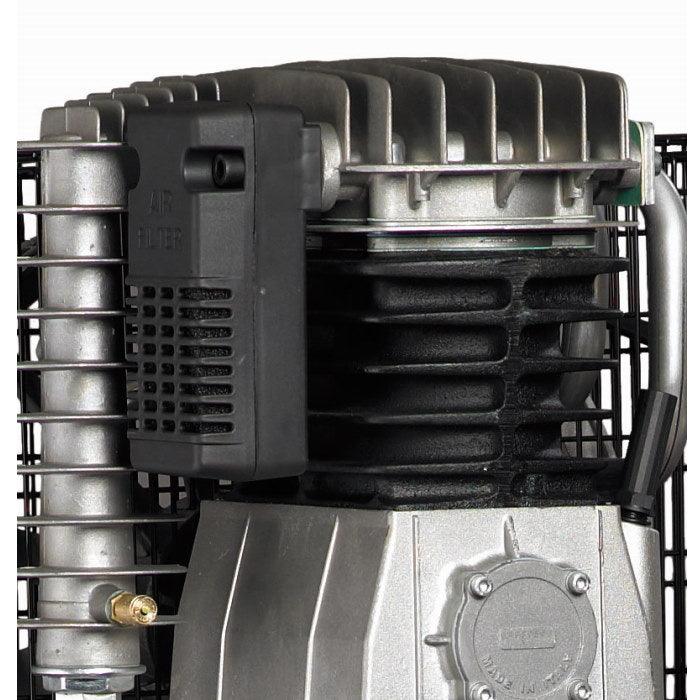 Belt Driven single stage twin cylinder compressor 3Hp - 100 l tank - Weagorà