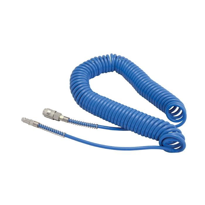 Polyurethane spiral hose with universal quick coupler and connection - Weagorà